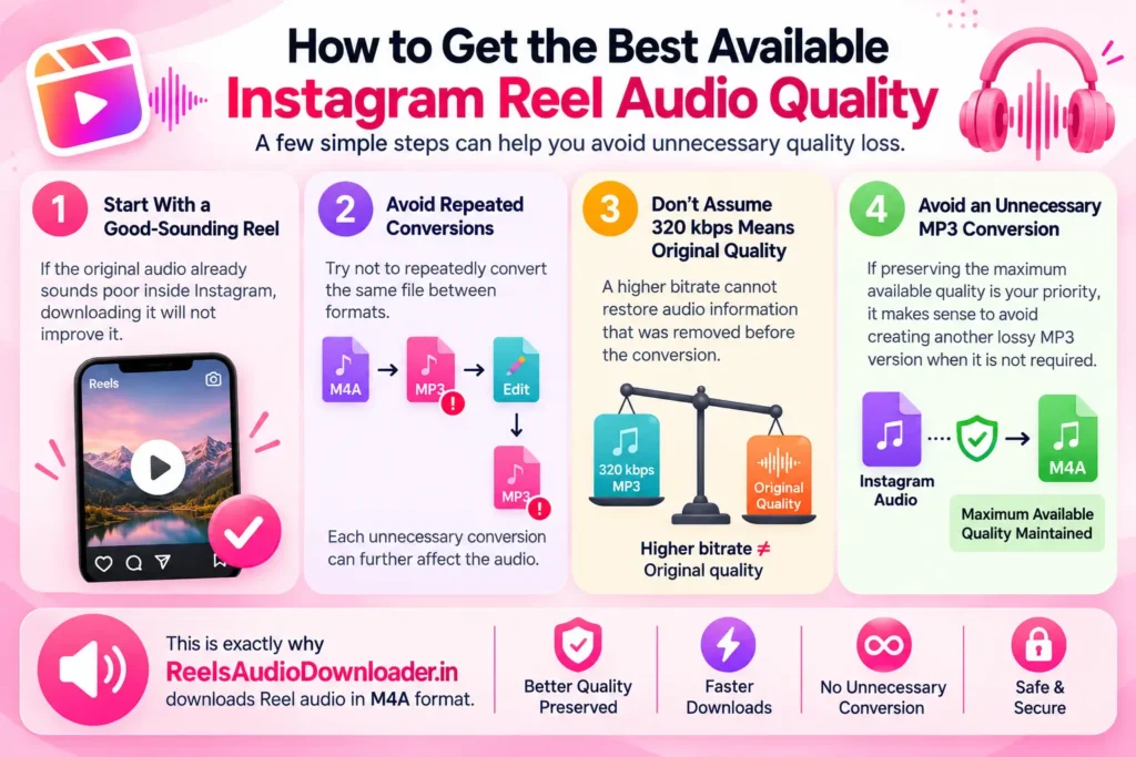 How to Get the Best Available Instagram Reel Audio Quality