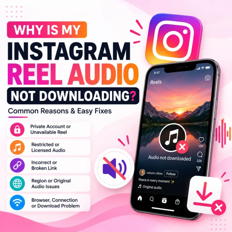 Instagram ACReel Audio Not Downloading