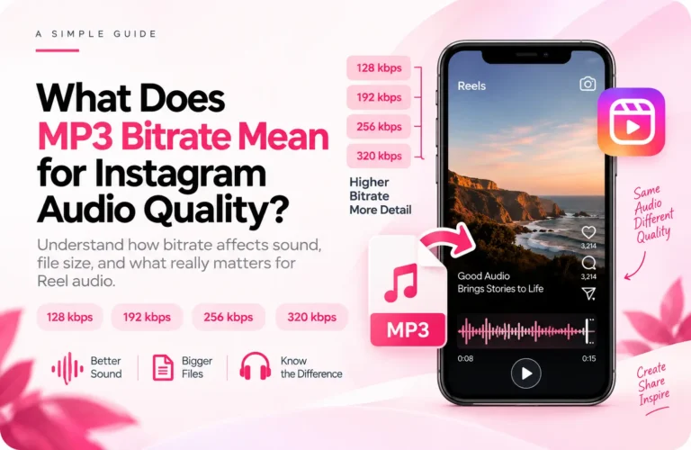 MP3 bitrate for Instagram audio quality