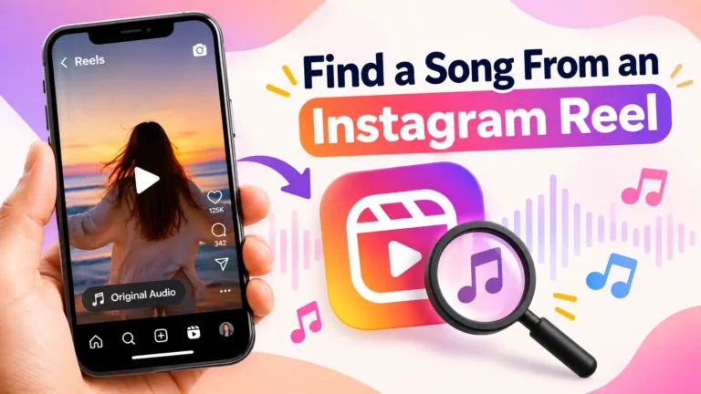 find song from instagram reel