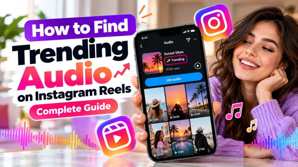 find trending audio on Instagram Reels