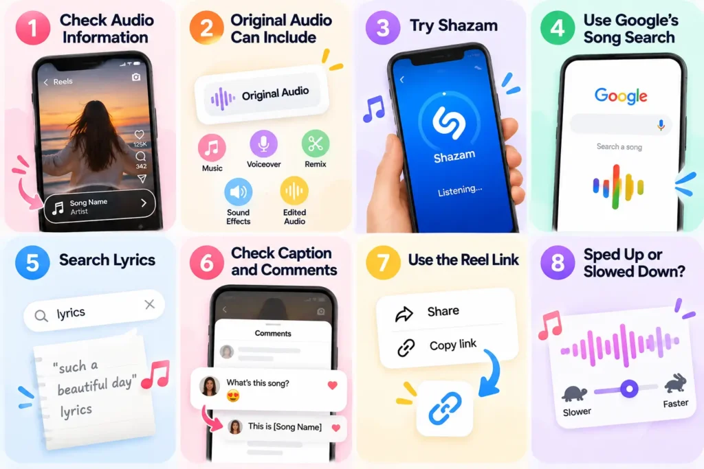 ways to fiand instgram song